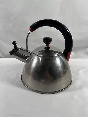 Vintage Farberware Stainless Steel Whistling Tea Kettle 2 Qt K7055 • $15.41