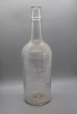 Friedberg's Norfolk VA 11.5  Cylinder Whiskey Clear Bottle Virginia • $75