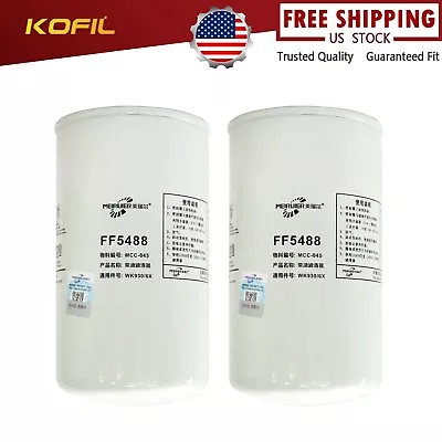 2/FF5488 Fuel Filter For Cummins 3959612 5402706 98.7% Efficiency 5 Micron • $24.25