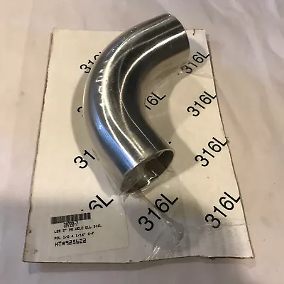 316L 2  Sanitary Stainless Steel Weld Elbow 90-Degree - Dairy/Winery/Brewery Use • $22