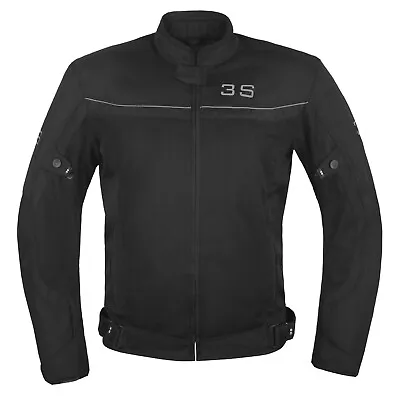 3s Mesh Motorcycle Jacket Motorbike Biker Riding Racing Ce Armor Men - Black • $48.99