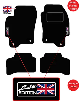 Tailored Car Floor Mats Fits Jaguar X Type Manual 2001 To 2009 Logos & Eyelets • £15.99