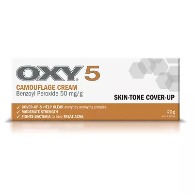 Oxy 5 Acne Camouflage Skin Tone Cover Up Cream 22g • $12.99