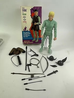 Vintage 1970 Minty Erik The Viking With Armor And Accessories Marx Figure In Box • $225