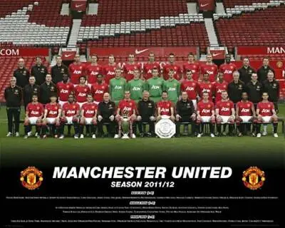 Manchester United Team Photo 2011-12 - Mini Poster 50cm X 40cm New And Sealed • $9.16