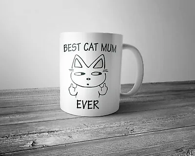 Best Cat Mum Ever Personalised Mug • £6.99