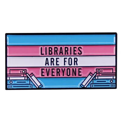 Libraries Are For Everyone Book Funny Mini Alloy Enamel Badge Brooch Pin • $3.69