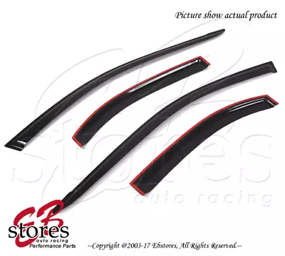 Smoke Tinted Out-Channel Vent Visor Deflector 4pcs For 2002-2007 Mazda Mazda6 • $42.80