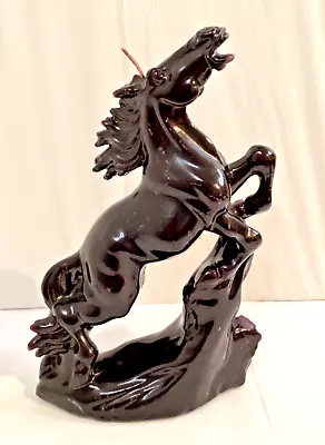 Candle Wax Sculpture Horse Color Dark Brown Vintage • $10.77