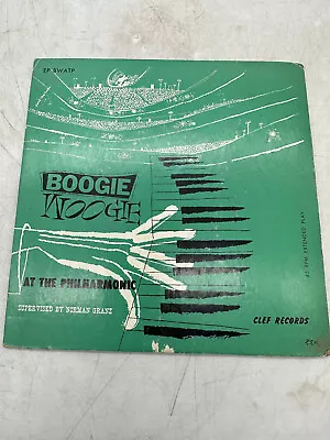 Meade Lux Lewis Boogie Woogie At The Philharmonic Clef Records EP BWATP EX/NM • $22.50