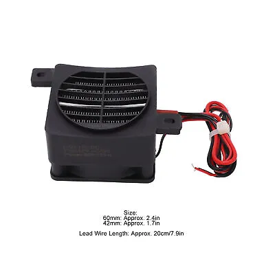 PTC Fan Heater DC12V 50W Constant Temp Heating Mini Ceramic Heater BEA • $20.28