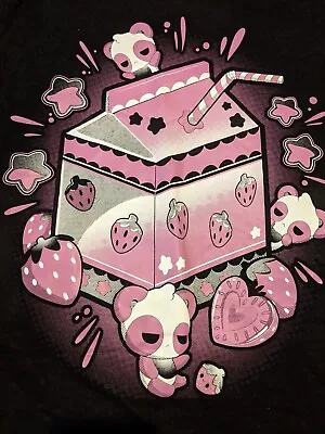 Cosmic Boop T-shirt Size M Strawberry Milkshake Cute Emo Scene Alternative Goth • £12