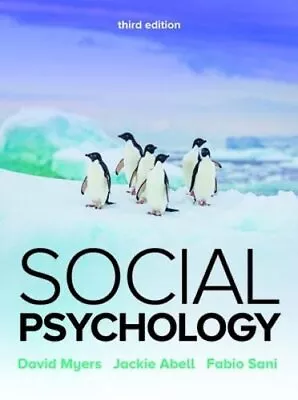 Social Psychology 3e Sani Fabio • £17.99