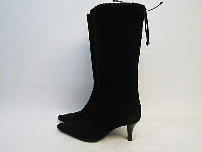 NINE WEST Womens Size 9 M Black Suede Knee High Fashion Boots • $34.19