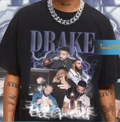 Vintage Drake Rapper Tshirt Drake Graphic Tee Drake Merch Drake Rap Shirt • $20.99