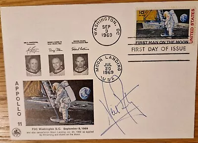 Neil Armstrong  Rare Original Signed Moonlanding Postal Cover.  • £2999