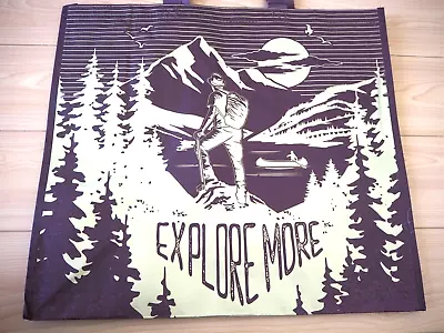 EXPLORE MORE Backpacking Hiker Durable Reusable Eco Grocery Market Shopping Bag • $2.99