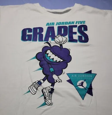 Air Jordan Flight Club 5 Grapes Men's 3xl/3tg Vintage T-shirt Made In Mexico Nba • $49.99