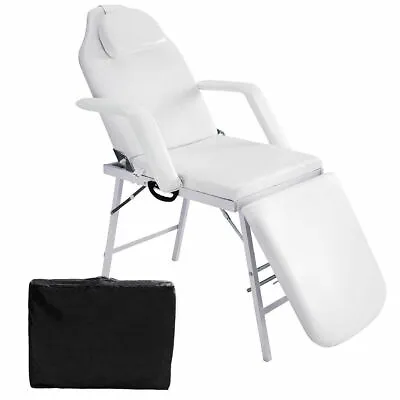 73  Portable Tattoo Parlor Spa Salon Facial Bed Beauty Massage Table Chair White • $165.99