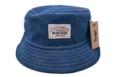 Stussy Workgear Bucket Hat Navy • $75.99