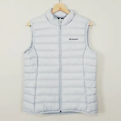 [ MACPAC ] Womens Blue Uber Light Down Vest Jacket NEW RRP $179.99 | Size AU 12 • £80.57