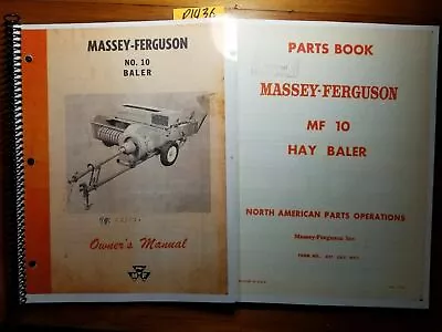 Massey Ferguson MF 10 MF10 Baler Owner Operator Manual 690 399 M3 2/62 + Parts • $27.99