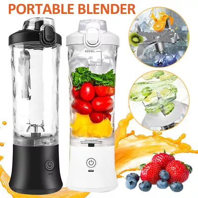 Portable 600ml Fruit Blender Personal  Mini Food Smoothie Maker Mixer Juicer240W • $19.79