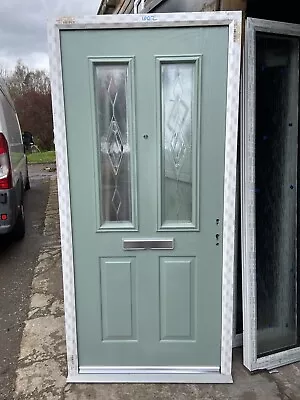 1002-2075 New Chartwell Green Composite Door Upvc Frame Ideal Wheelchair Access • £485