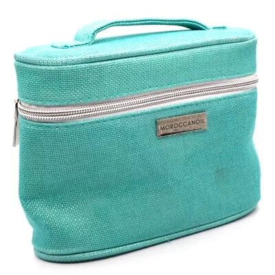 MoroccanOil Blue Cosmetic Makeup Travel Zipper Bag NEW • $11.50