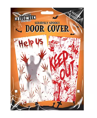 Escaping Door Cover Wall Scene Window Setter Halloween Decoration Poster Scary • £3.99