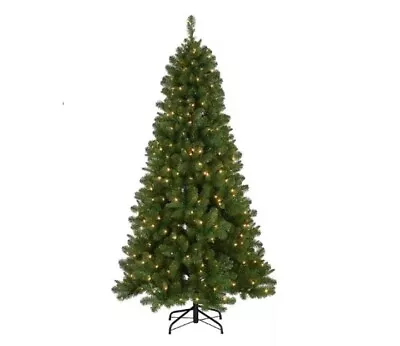 6.5 Ft Christmas Tree Pre-lit Mixed Pine National Tree Company PEMX2-302-65 • $99