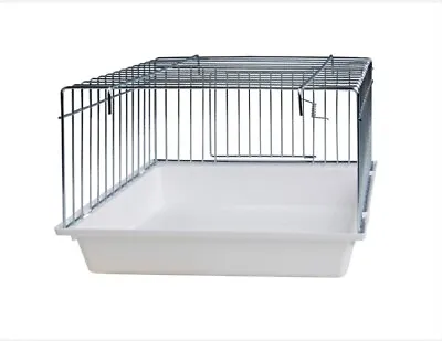 Large Cage Bath For Finch Canary Budgie Hooks To Rear And Front Wire & Plastic • £14.45