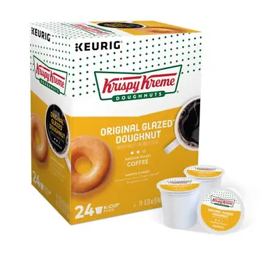 Krispy Kreme Original Glazed Doughnut Coffee 24 To 144 K Cups Pick Any Size • $49.99