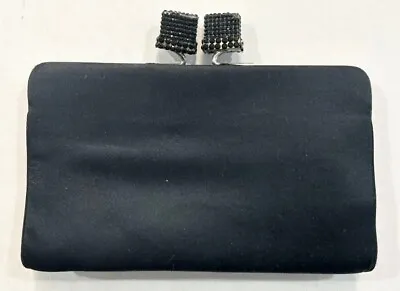 Beautiful Judith Leiber Elegant Women's Black Clutch  Bag Size 7.5  X 5  • $70