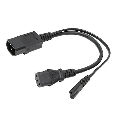 C14 To C13 C7 Y Splitter Power Plug Cord 10A 250V In 2 Out IEC320 C14 Male T BEA • $9.88