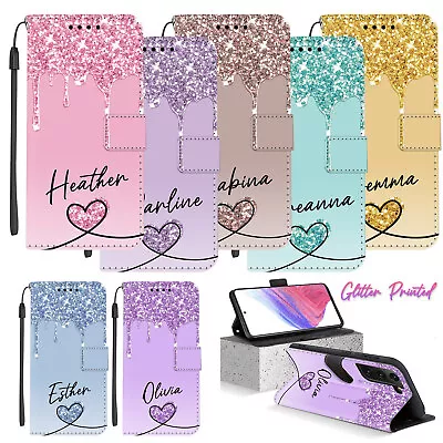 Personalised Leather Case Print Wallet Cover For Samsung Galaxy A15 A05S S23 S24 • $12.89