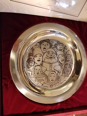 Norman Rockwell Sterling Silver Plate Franklin Mint The Carolers Limited Ed • $265