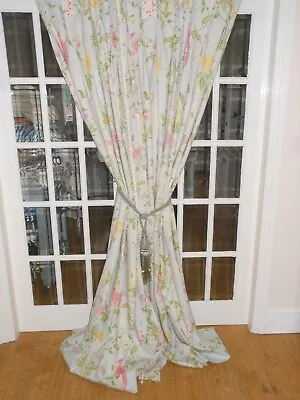 Stunning Vintage Laura Ashley Summer Palace Bespoke Curtains • £140