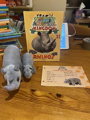 My Animal Kingdom: All About Rhinos 2 Toys Hard Book Certificate Inc. • £8.50