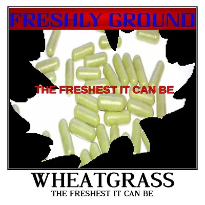 $12.20 • Buy WHEATGRASS Wheat Grass Green Fresh Ground Potency 100 Veg Capsules