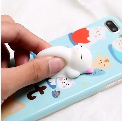 $11.90 • Buy 3D Cute Soft Silicone Squishy Phone Case IPhone 5 6 7 Plus Fidget Relieve Cover