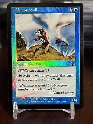 Mirror Wall FOIL Judgment Blue Common MAGIC THE GATHERING MTG CARD • $0.99