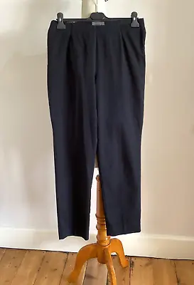 £49.99 • Buy OSKA Black Cotton Trousers Sz 2 Reg Waist 28-30” Length 27” Tapered Leg