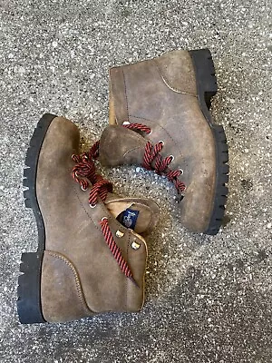 Vasque Vibram Sole Hiking Boots Suede Leather 7528 C Size 10 FIT LIKE A MEN SZ 9 • $50