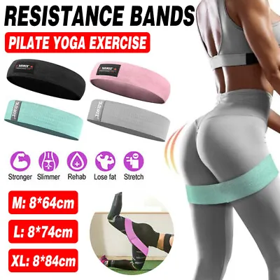 Resistance Loop Bands Exercise Men Women Legs Arms Booty Yoga Physio Gym Set AU • $9.27