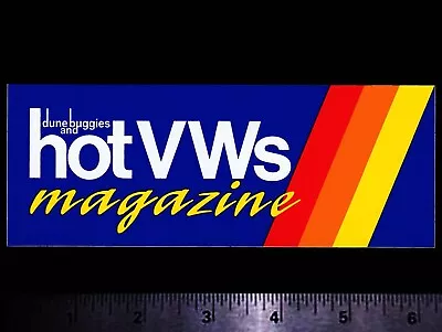 $5.50 • Buy HOT VW'S Magazine - Original Vintage 1980’s Racing Decal/Sticker Volkswagen Bug