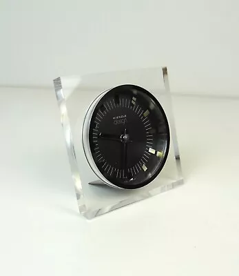 Rare Original Minimalist 70s Mid Century Space Age Acryl Desk Clock By Kienzle  • $458.61