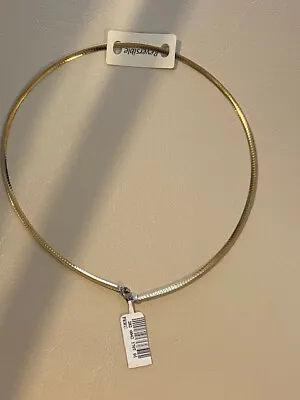 £489.15 • Buy 10K Yellow Gold Solid 3mm High Polish Silk Herringbone Chain Necklace 17 