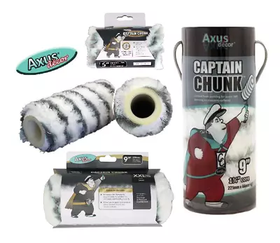 Axus Captain Chunk AXU/RO9XXL AXU/RO5X Grey Roller Sleeve Long Pile 9in 5in • £8.97