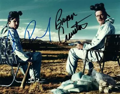 Bryan Cranston Aaron Paul Signed 8x10 Photo MUST SEE Very Nice Autographed + COA • $99.69